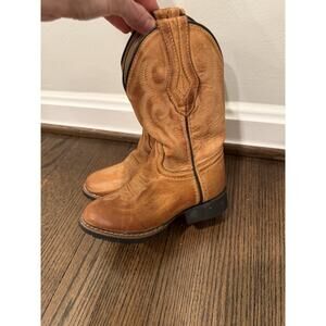 Smoky Mountain Cowboy Boots Light Brown Western Kids Leather Sz 10c